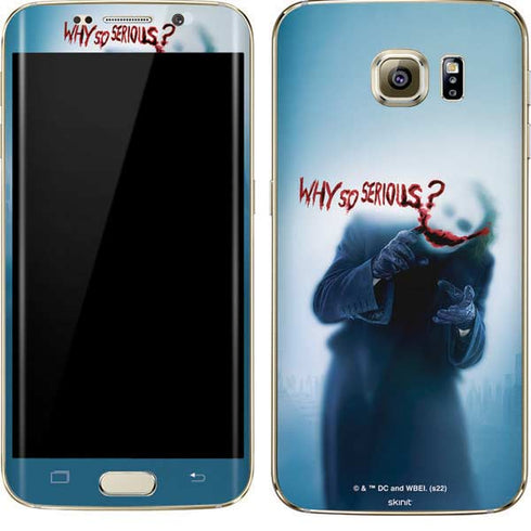 The Dark Knight Why So Serious Galaxy S7 Edge Skin