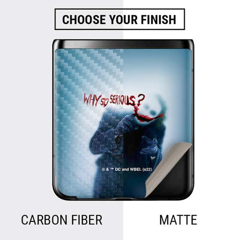 The Dark Knight Why So Serious Galaxy Z Flip Skin