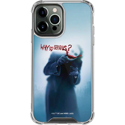 The Dark Knight Why So Serious iPhone 14 Pro Max Clear Case