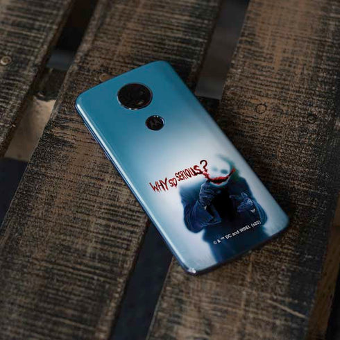 The Dark Knight Why So Serious Moto E5 Plus Skin
