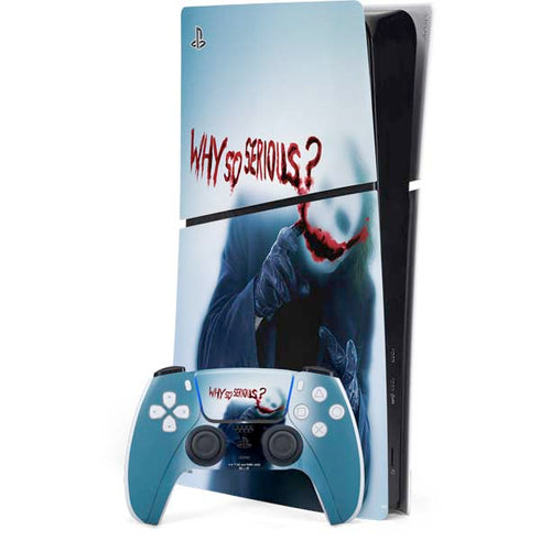 The Dark Knight Why So Serious PS5 Slim Digital Edition Bundle Skin