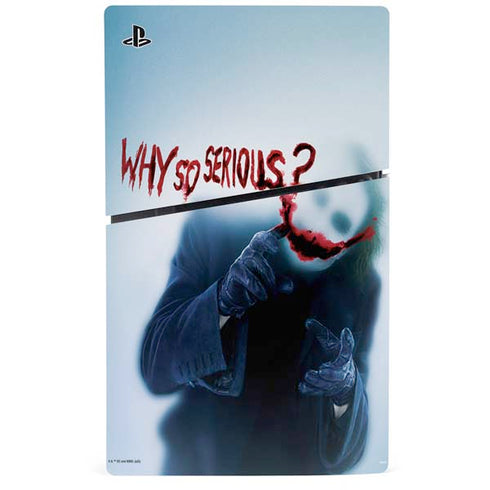 The Dark Knight Why So Serious PS5 Slim Digital Edition Bundle Skin