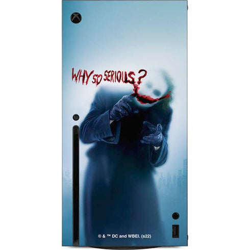 The Dark Knight Why So Serious Xbox Series X Console Skin