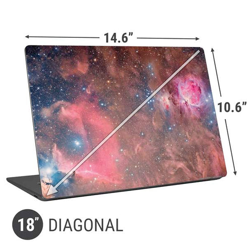 Widefield View of Orion Nebula and Horsehead Nebula Universal Laptop 18in (14.6 x 10.6in) Skin
