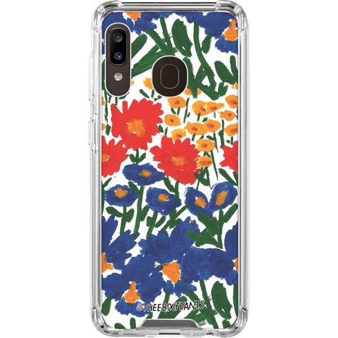 Bouffants and Broken Hearts Wild Garden 4 Galaxy A30 Clear Case