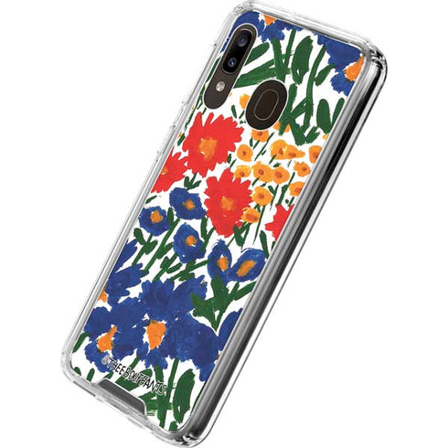 Bouffants and Broken Hearts Wild Garden 4 Galaxy A30 Clear Case