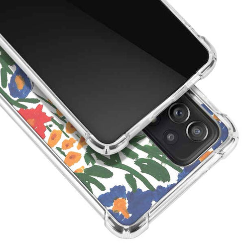 Bouffants and Broken Hearts Wild Garden 4 Galaxy A72 5G Clear Case
