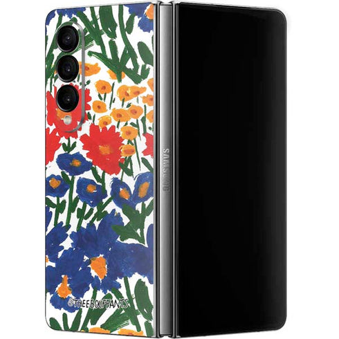 Bouffants and Broken Hearts Wild Garden 4 Galaxy Z Fold4 5G Skin