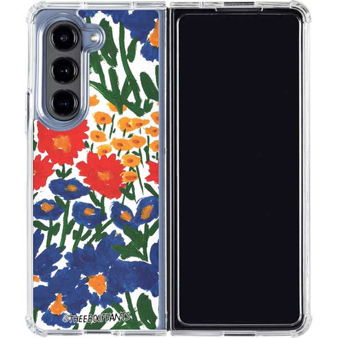 Bouffants and Broken Hearts Wild Garden 4 Galaxy Z Fold5 5G Clear Case