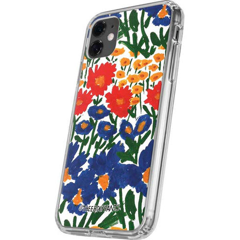Bouffants and Broken Hearts Wild Garden 4 iPhone 11 Clear Case