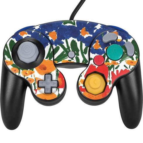 Bouffants and Broken Hearts Wild Garden 4 Nintendo GameCube Controller Skin