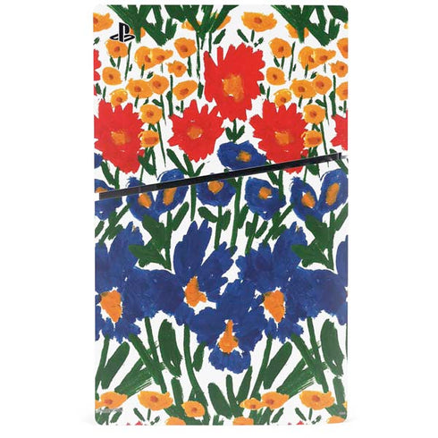 Bouffants and Broken Hearts Wild Garden 4 PS5 Slim Digital Edition Console Skin