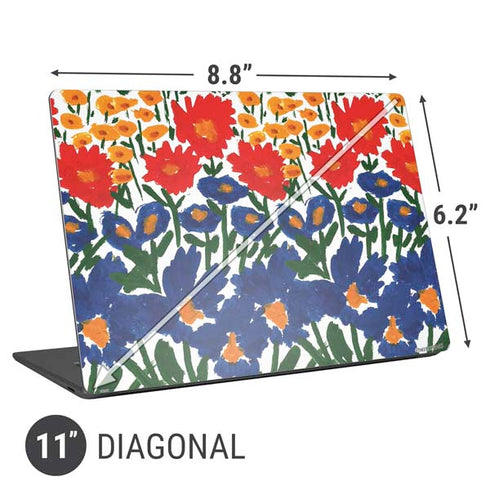 Bouffants and Broken Hearts Wild Garden 4 Universal Laptop 11in (8.8 x 6.2in) Skin