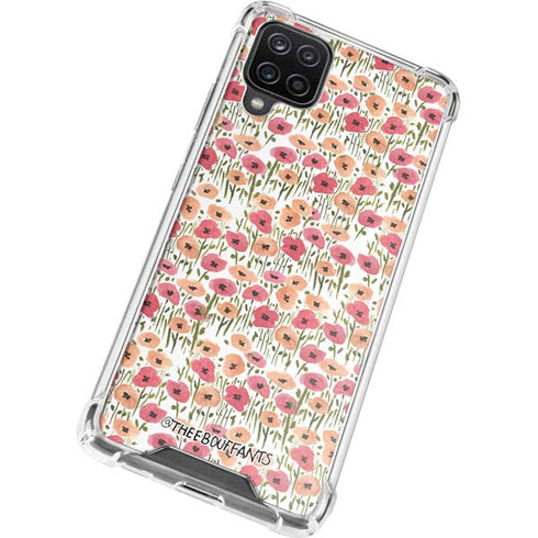 Bouffants and Broken Hearts Wild Garden Galaxy A12 Clear Case