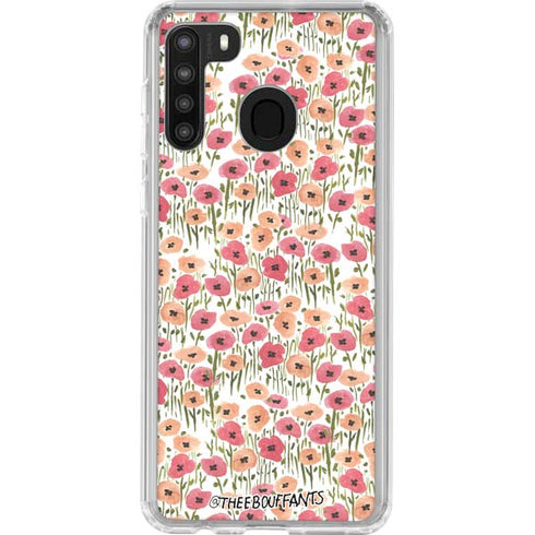 Bouffants and Broken Hearts Wild Garden Galaxy A21 Clear Case