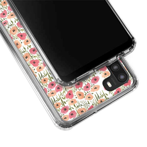 Bouffants and Broken Hearts Wild Garden Galaxy A21 Clear Case