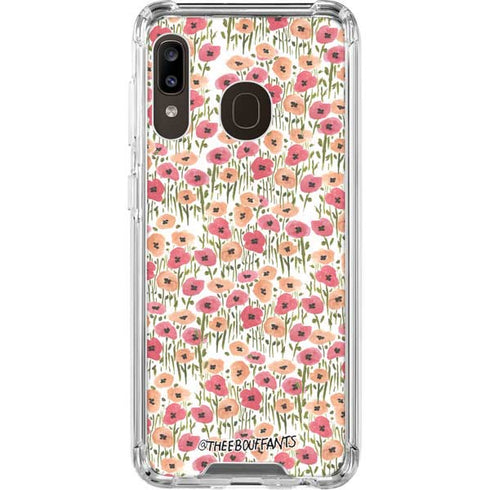 Bouffants and Broken Hearts Wild Garden Galaxy A30 Clear Case