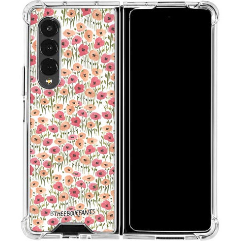 Bouffants and Broken Hearts Wild Garden Galaxy Z Fold4 5G Clear Case