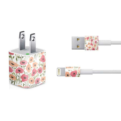 Bouffants and Broken Hearts Wild Garden iPhone Charger (5W USB) Skin