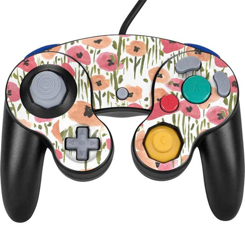 Bouffants and Broken Hearts Wild Garden Nintendo GameCube Controller Skin