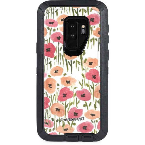 Bouffants and Broken Hearts Wild Garden Otterbox Defender Galaxy Skin