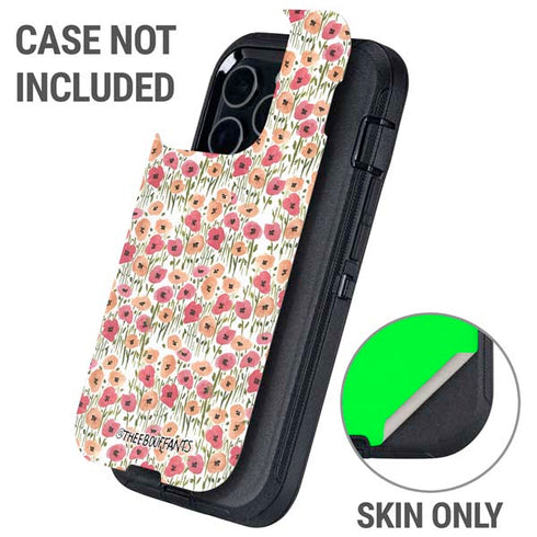 Bouffants and Broken Hearts Wild Garden Otterbox Defender iPhone Skin
