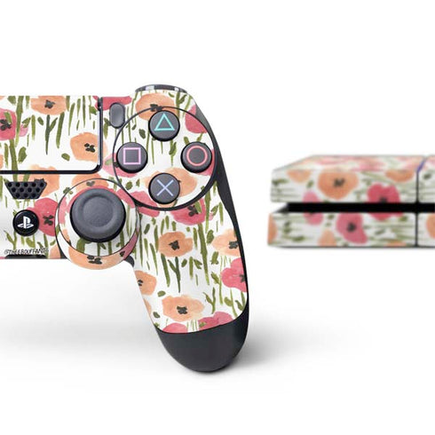 Bouffants and Broken Hearts Wild Garden PS4 Console and Controller Bundle Skin