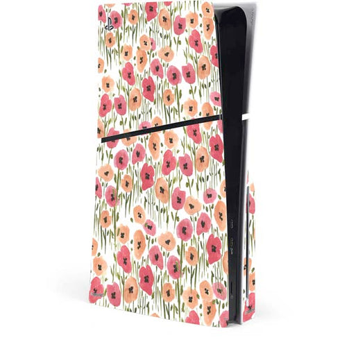 Bouffants and Broken Hearts Wild Garden PS5 Slim Disk Console Skin