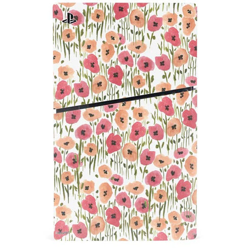 Bouffants and Broken Hearts Wild Garden PS5 Slim Disk Console Skin