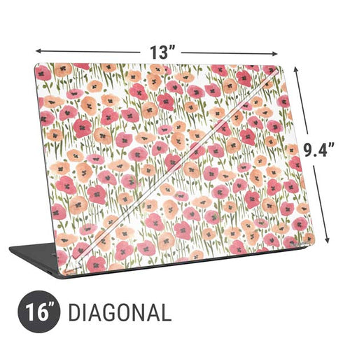 Bouffants and Broken Hearts Wild Garden Universal Laptop 16in (13 x 9.4in) Skin