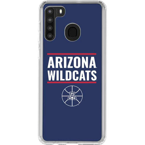 University of Arizona Wildcats Basketball Mark Galaxy A21 Clear Case