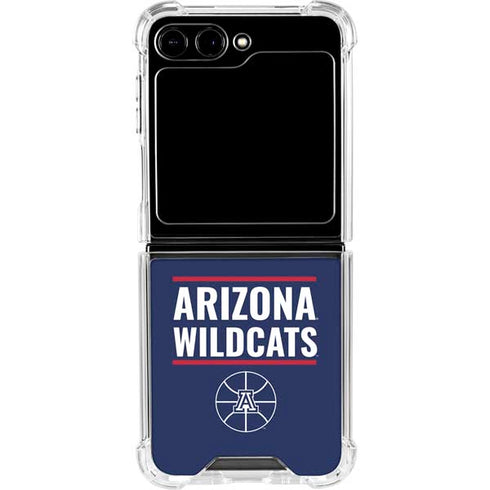 University of Arizona Wildcats Basketball Mark Galaxy Z Flip5 5G Clear Case