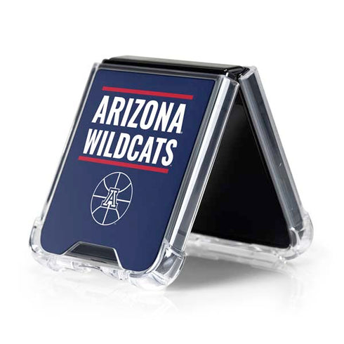 University of Arizona Wildcats Basketball Mark Galaxy Z Flip5 5G Clear Case