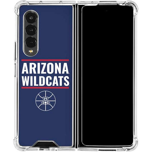 University of Arizona Wildcats Basketball Mark Galaxy Z Fold4 5G Clear Case
