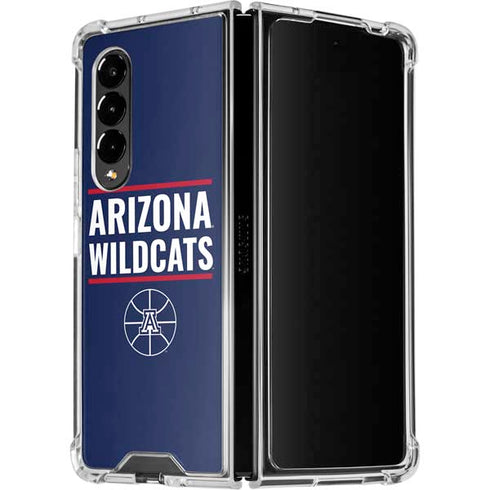 University of Arizona Wildcats Basketball Mark Galaxy Z Fold4 5G Clear Case