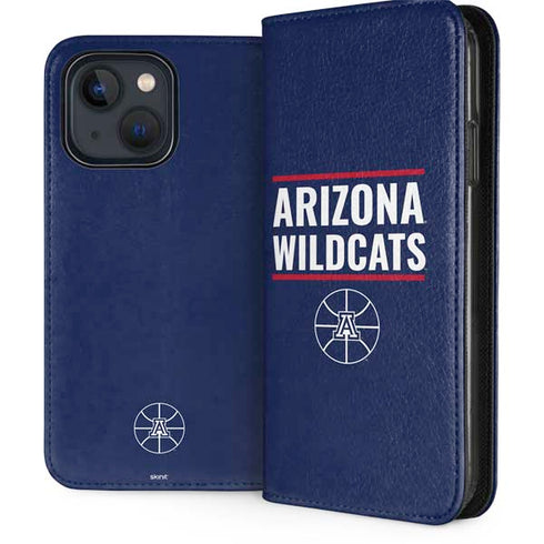 University of Arizona Wildcats Basketball Mark iPhone 14 Folio Case