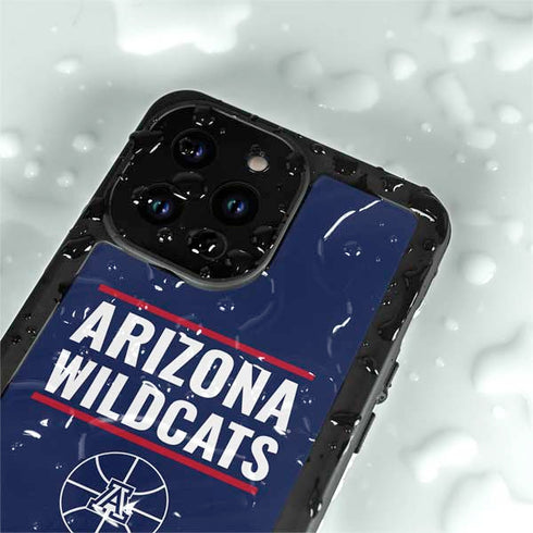 University of Arizona Wildcats Basketball Mark iPhone 14 Pro Max Waterproof Case