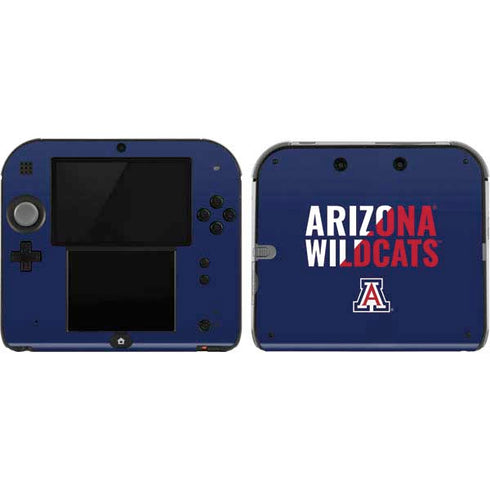 University of Arizona Wildcats Logo Split Blue Nintendo 2DS Skin