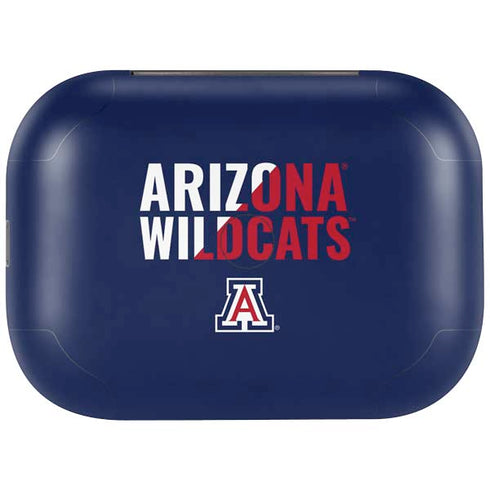 University of Arizona Wildcats Logo Split Blue Amazon Echo Buds Skin
