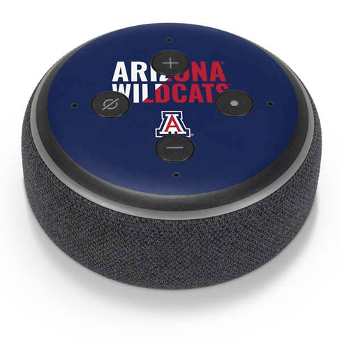 University of Arizona Wildcats Logo Split Blue Amazon Echo Dot Skin
