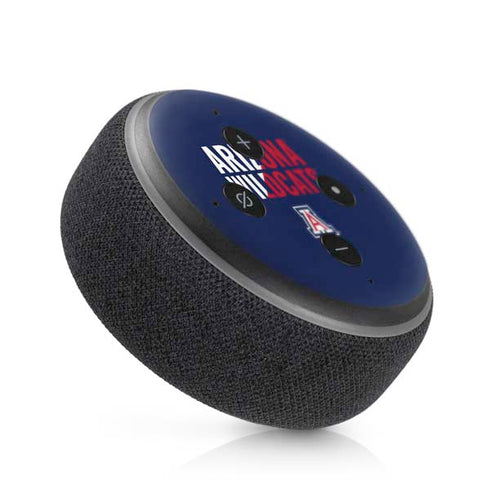 University of Arizona Wildcats Logo Split Blue Amazon Echo Dot Skin