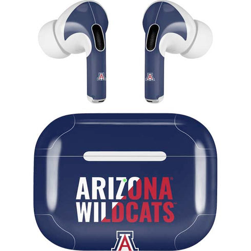 University of Arizona Wildcats Logo Split Blue Apple AirPods Pro Skin