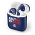 University of Arizona Wildcats Logo Split Blue Apple AirPods Skin