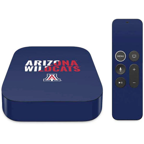University of Arizona Wildcats Logo Split Blue Apple TV Skin