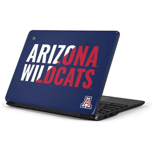 University of Arizona Wildcats Logo Split Blue Samsung Chromebook Skin