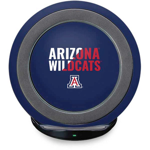 University of Arizona Wildcats Logo Split Blue Fast Charge Wireless Charging Stand Skin