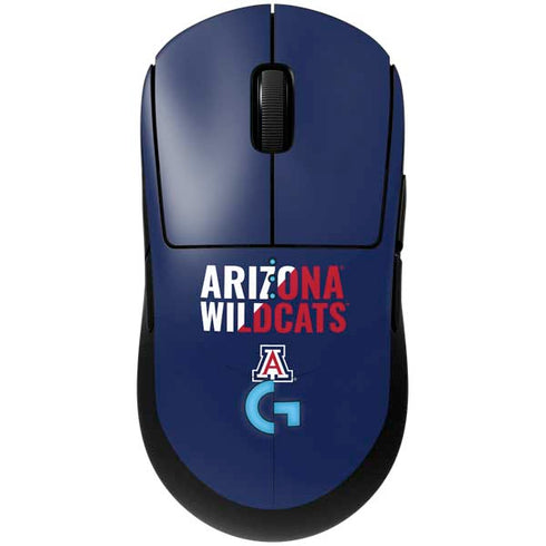 University of Arizona Wildcats Logo Split Blue G Pro Wireless Gaming Mouse Skin