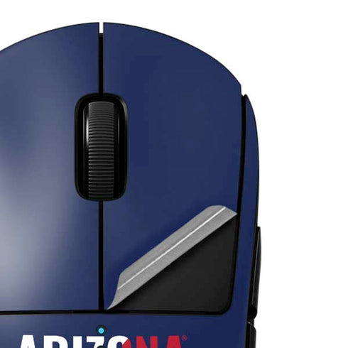 University of Arizona Wildcats Logo Split Blue G Pro Wireless Gaming Mouse Skin