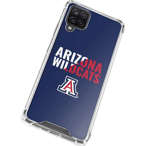 University of Arizona Wildcats Logo Split Blue Galaxy A12 Clear Case
