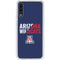 University of Arizona Wildcats Logo Split Blue Galaxy A50 Clear Case